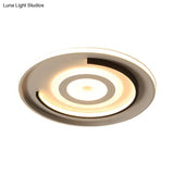 Led Ceiling Lamp - Simple Style Acrylic Ultrathin Flush Mount In Warm Or White Light