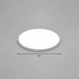 Led Ceiling Mount Fixture - Ultrathin & Simple Acrylic Flushmount Lighting In White / 16’