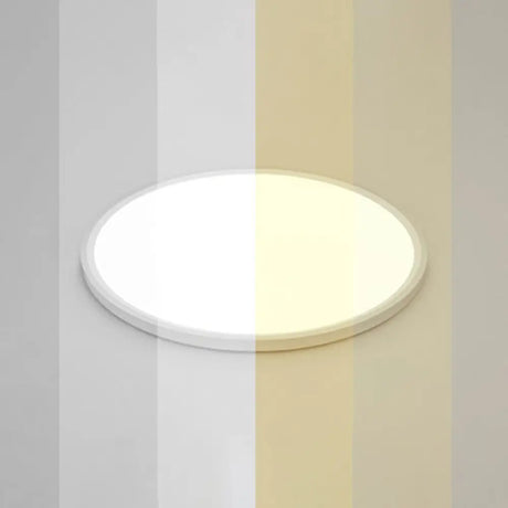 Led Ceiling Mount Fixture - Ultrathin & Simple Acrylic Flushmount Lighting In White / 16’ Remote