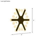 Led Cloud Wall Sconce In White For Simple Living Room Lighting