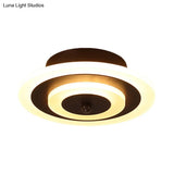 Led Corridor Ceiling Lamp - Modern Flushmount Lighting In White/Coffee With Warm/White/Natural