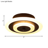 Led Corridor Ceiling Lamp - Modern Flushmount Lighting In White/Coffee With Warm/White/Natural