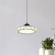 Led Crystal Ceiling Pendant Light In Chrome Finish With Warm/White For Dining Room / Warm