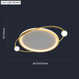 Led Flush Mount Ceiling Light - Contemporary Gold Ring Design Acrylic Close To Fixture