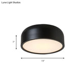 Led Flush Mount Ceiling Light For Modern Bedroom With Acrylic Dome Shade
