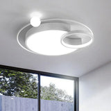 Led Flush Mount Ceiling Light - Modern Aluminum Bedroom Lighting White / 16.5