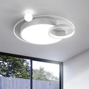 Led Flush Mount Ceiling Light - Modern Aluminum Bedroom Lighting White / 16.5