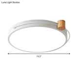 Led Flush Mount Lighting Fixture In Warm/White Light For Living Room Ceiling - Grey/White/Green