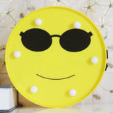 Led Funny Emoji Expression Wall Light - Modern Yellow Nightstand Lamp / B