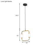 Led Hanging Pendant With White Glass Cylinder Shade And Brass Design – Simple Style