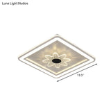 Led Kids Bedroom Ceiling Light With Whimsical Windmill/Flower Design - Black/White