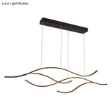 Led Metal Pendant Light For Open Kitchen - Sleek & Simple Island Lighting Fixture