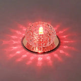 Led Mini Spotlight Ceiling Light With Elegant Crystal Shade - Perfect For Living Room Décor Clear