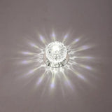 Led Mini Spotlight Ceiling Light With Elegant Crystal Shade - Perfect For Living Room Décor Clear