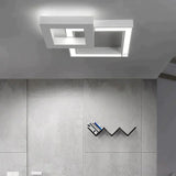 Led Modern Geometric Iron Acryl Black White Lamp.led Light.ceiling Lights.led Ceiling Lamp For Foyer