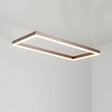 Led Multi-Layer Acrylic Bedroom Chandelier - Minimalist Suspension Pendant In Coffee With