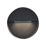 Led Porch Wall Sconce Lamp With Aluminum Shade - Black Lighting In White/Warm Light / Warm Round