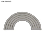 Led Rainbow Night Light With Usb Plug For Modern Wall Décor