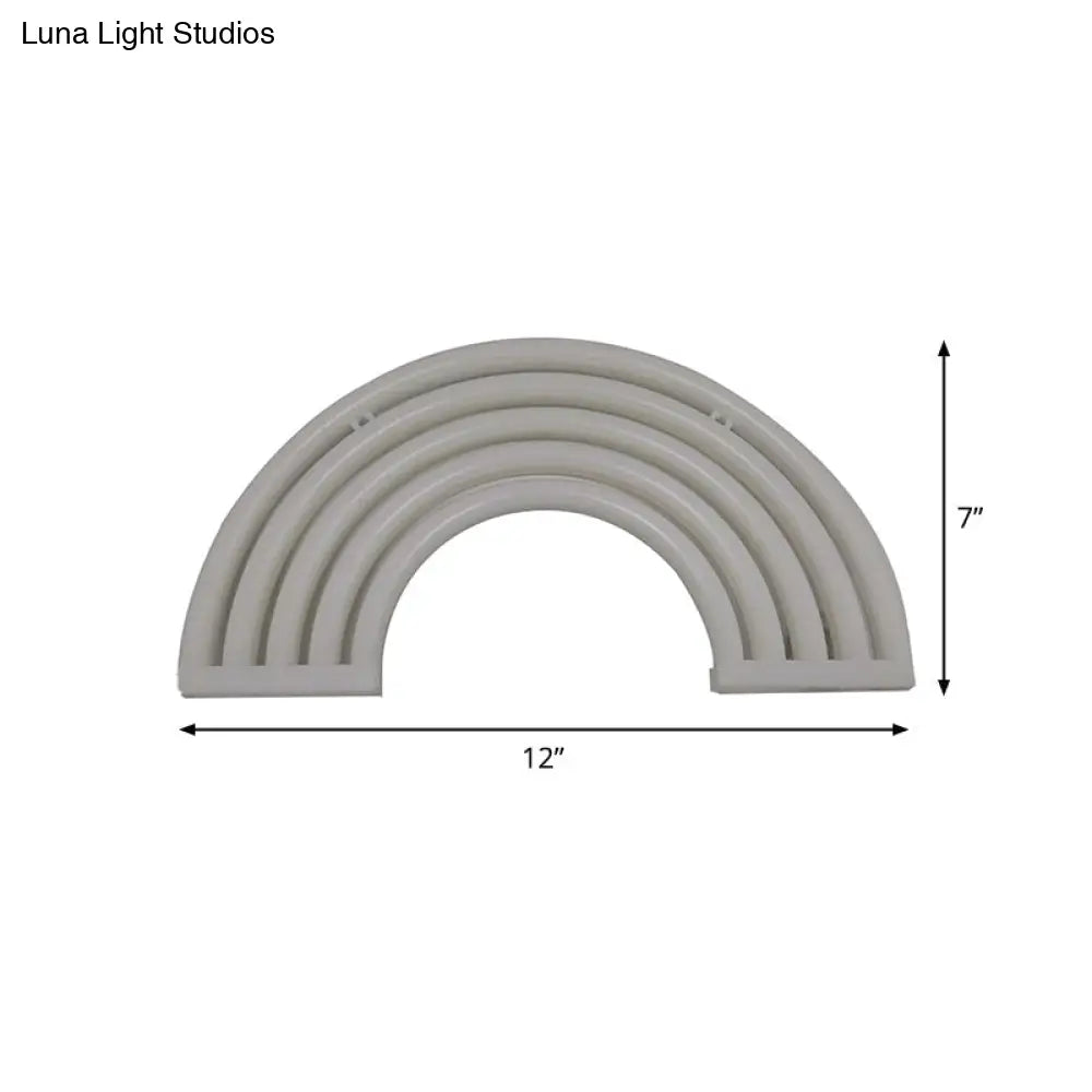 Led Rainbow Night Light With Usb Plug For Modern Wall Décor