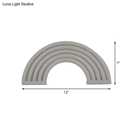 Led Rainbow Night Light With Usb Plug For Modern Wall Décor