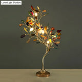 Led Rose Gold Flower Branch Acrylic Table Lamp
