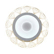Led Round Ceiling Light With Diamond Wire - Modern Acrylic Lamp White Ideal For Kindergarten Beige