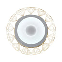 Led Round Ceiling Light With Diamond Wire - Modern Acrylic Lamp White Ideal For Kindergarten Beige
