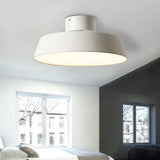 Led Semi Flush Ceiling Light With Barn Acrylic Shade Perfect For Dining Rooms White / Small