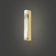 Led Wall Lighting Simplicity: Rectangular Mica Living Room Sconce Gold