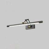 Led Wall Mount Vanity Light - Minimalist Tube Shape Acrylic Fixture With 3-Joint Swing Arm Matte