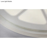 Lemon Led Circular Ceiling Mount Light – Cartoon Acrylic Lamp White Perfect For Bathrooms