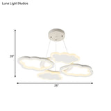 Lena’s Nordic Acrylic Cloud Led Bedroom Pendant - Warm/White Light Lighting
