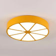 Lively Lemon-Shaped Acrylic Ceiling Mount Light: Ideal For Teens Yellow