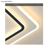Living Room Lamps Modern Simple Atmosphere Rectangular Led Ceiling Lamp Ceiling