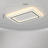 Living Room Lamps Modern Simple Atmosphere Rectangular Led Ceiling Lamp