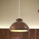 Loft Style Aluminum Hanging Pendant Light - Coffee/Green Bowl Shade For Dining Room Coffee