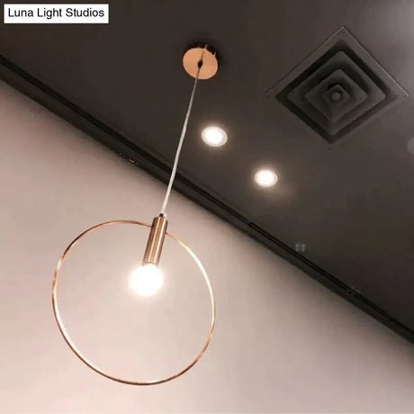 Luminaria Lustres E Pendentes Para Sala De Jantar Single Ring Pendant Lights Hanglamp Modern