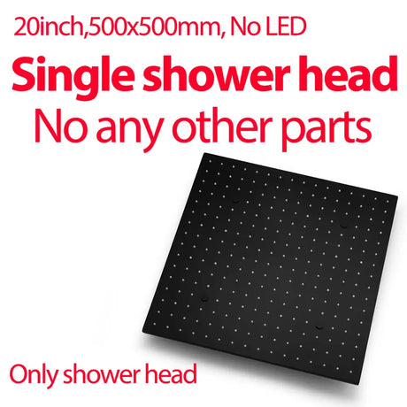 Luxury 16/20 Inch 400/500mm Rainfall Mist Spray LED Shower Head Set Constant Temperature Valve Mixer With Side Massage