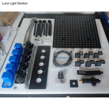 Luxury 16/20 Inch 400/500mm Rainfall Mist Spray LED Shower Head Set Constant Temperature Valve Mixer With Side Massage