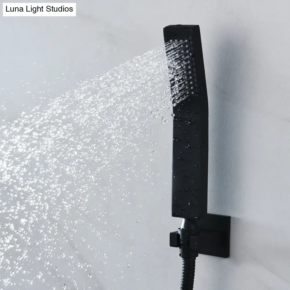 Luxury 16/20 Inch 400/500mm Rainfall Mist Spray LED Shower Head Set Constant Temperature Valve Mixer With Side Massage