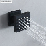 Luxury 16/20 Inch 400/500mm Rainfall Mist Spray LED Shower Head Set Constant Temperature Valve Mixer With Side Massage