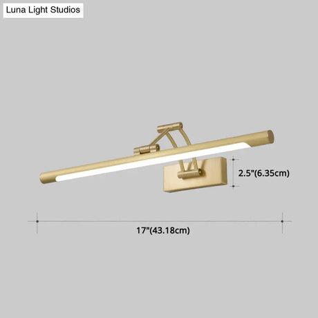 Luxury Copper Vanity Wall Light Fixture - Modern Style Single Arm
