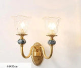 Luxury Nordic Style Bedroom Full Copper Wall Lamp Double / Without light source Copper Wall Lamps