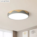 Macaron Acrylic Close To Ceiling Light - Rounded Thin Design 16.5’/20.5’ Wide Led Flush Mount