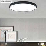 Macaron Acrylic Round Flushmount Ceiling Lights For Living Room