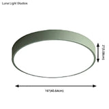 Macaron Acrylic Round Flushmount Ceiling Lights For Living Room