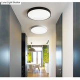 Macaron Acrylic Round Flushmount Ceiling Lights For Living Room