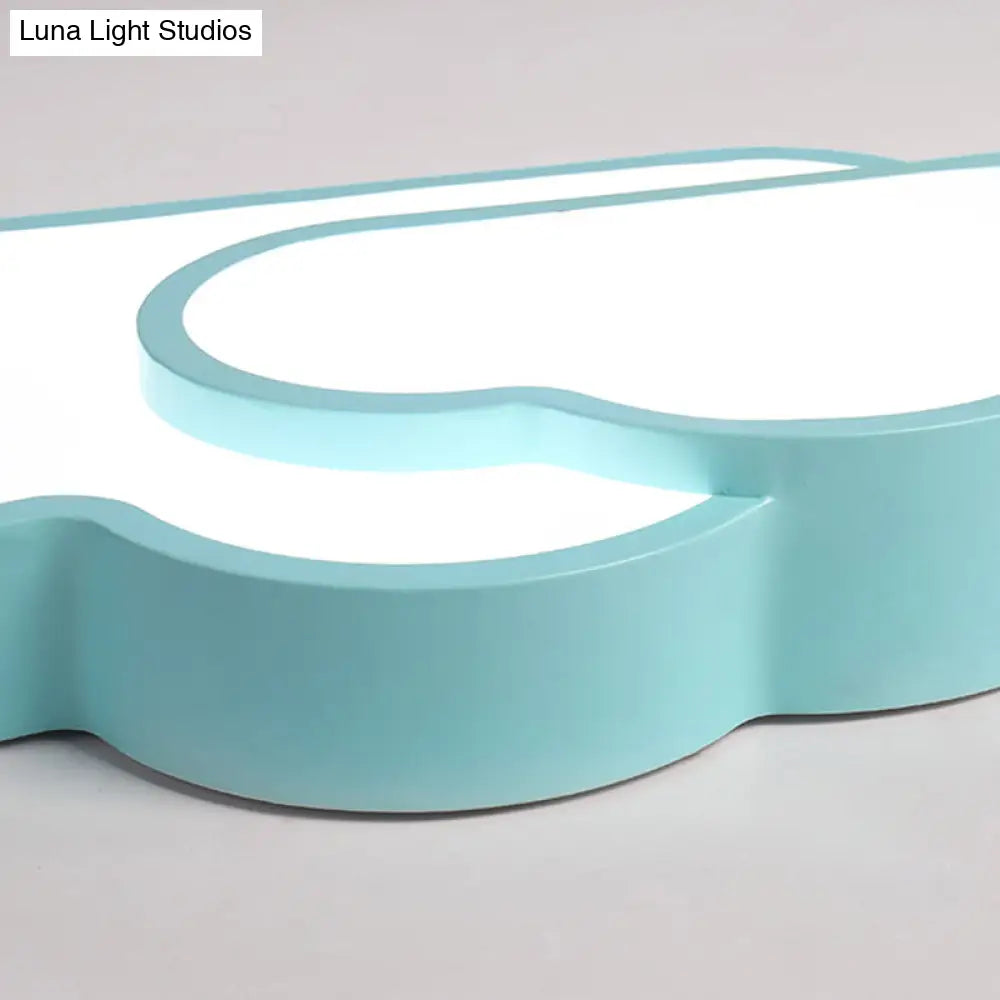 Macaron Cloud Kindergarten Ceiling Light - Acrylic Candy-Colored Flush