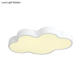 Macaron Cloud Shaped Led Ceiling Light - Acrylic 20.5’/24.5’ Wide White/Blue Ideal For Bedrooms