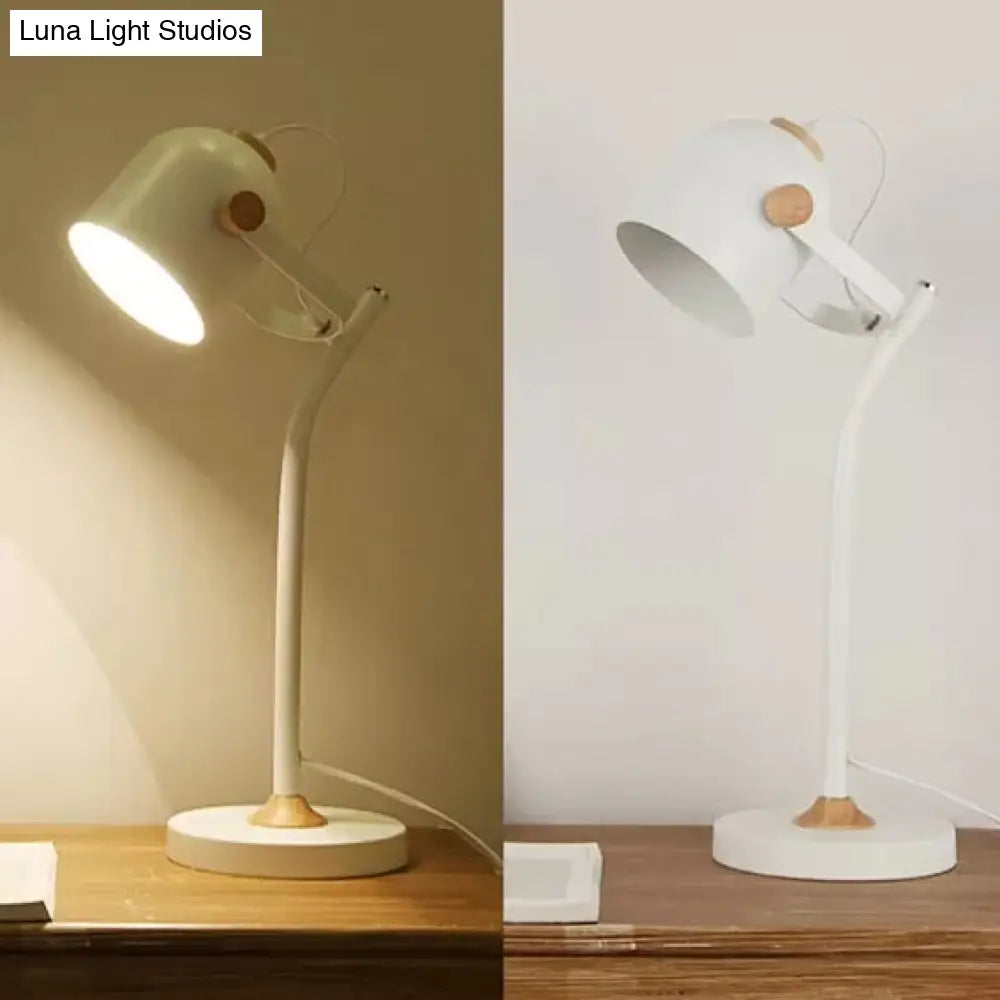 Macaron Desk Light: Stylish And Rotatable Metal Reading Light For Study Room